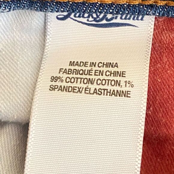 Lucky Brand - Sweet'n Crop Jeans Medium Wash Straight Leg  Low Rise - size 6/28 - Picture 6 of 10